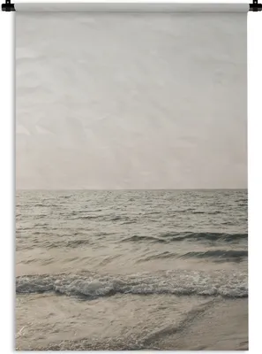 Produktbild von MuchoWow® Wandteppich Wandbehang Sommer - Meer - Weiß 90x135 cm Tapisserie Dekoration Wandtuch - Baumwolle - Wandskulptur