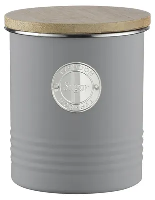 Produktbild von TYPHOON LIVING Zuckerdose 1L Pastellgrau | Stahl Aufbewahrungsbox Küche