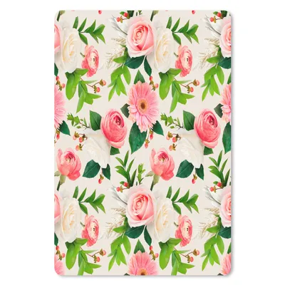 Produktbild von MuchoWow® Mauspad Mousepad Blumen - Rosen - Frühling 40x60 cm - Mousepads - Maus Mat - Pad - Mausunterlage - Schreibtisch Accesoire
