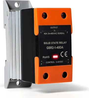 Image de GSR2-1 Relais statique avec dissipateur SSR 40DADC/AC Monophasé DIN Montage sur rail