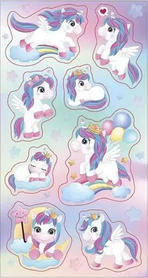 Image de Einhorn Aufkleber, 10 Stück