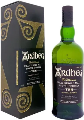 Imagen del producto de Ardbeg 10 años, The Ultimate: Whisky escocés de malta única de la isla de Islay | 46% vol | 0,7 l