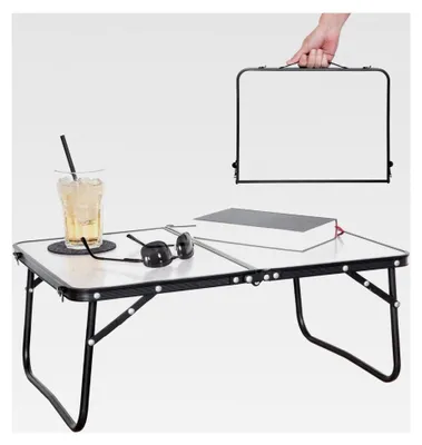Produktbild von Campingtisch Tamme, kleiner Aluminium-Falttisch, wetterfest für Garten, Camping und Reisen, 60 x 40 cm