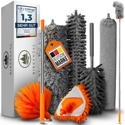 Teleskop-Staubwedel-Set, 7-teilig, bis 2,50 m, waschbar