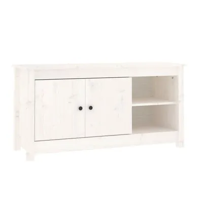 Produktbild von vidaXL TV-Schrank Weiß 103x36,5x52 cm Massivholz Kiefer