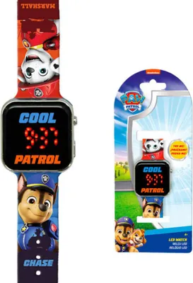 Produktbild von Paw Patrol digitale LED-Uhr Kinderuhr mit Leuchtziffern