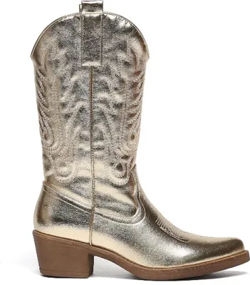 Produktbild von Cowboylaarzen Goud Stiksels