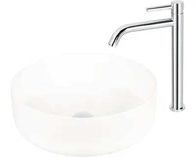 Produktbild von Differnz Aufsatzwaschbecken Mira 36,5 x 36,5 cm weiß matt 38.010.53
