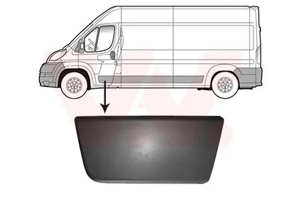 Produktbild von VAN WEZEL Zierleiste für die Tür Vorne Links Leiste für FIAT Ducato Kastenwagen (250, 290) 0982403