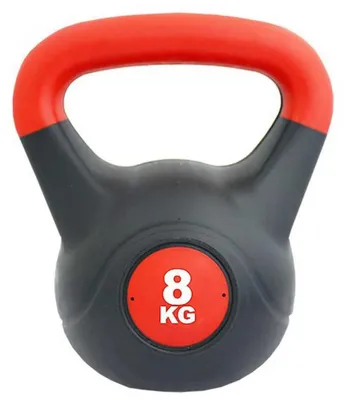 Obrázek produktu pro Softee PVC kettlebell 8 kg, červená, černá 8 kg, červená, černá 8 kg