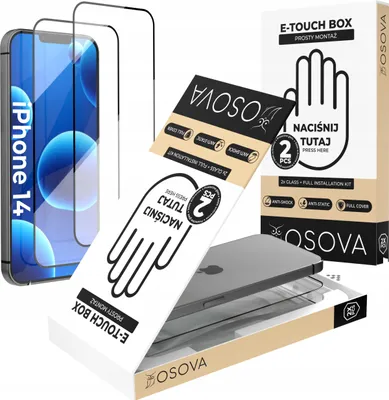 Produktbild von OSOVA HARTGLAS für iPhone 14 SCHNELL MIT APLIKATOR 2er-Set
