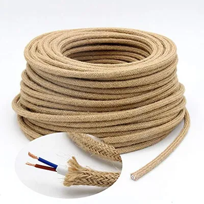 Productafbeelding van Textielkabel 5 meter voor doe-het-zelf-lampen - 2-aderige kabel 0,75 mm²