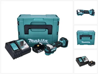 Produktbild von Makita DTM 52 RF1J Akku Multifunktionswerkzeug 18 V Starlock Max Brushless + 1x Akku 3,0 Ah + Ladegerät + Makpac