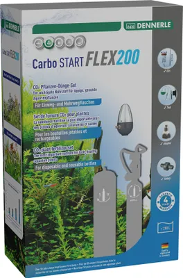 Produktbild von Dennerle Carbo START Flex200 - CO2-Düngeset für Aquarien bis 200 Liter