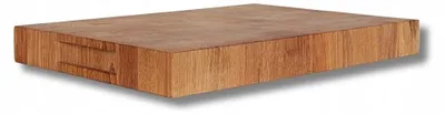 Produktbild von Woodcarver Eichenholz End-Grain Schneidebrett 35x25x4 cm