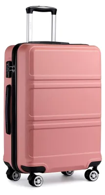 Produktbild von Koffer Trolley Hartschale Handgepäck Zwillingsrollen Leichtgewicht ABS Kabinentrolley Reisekoffer Zahlenschloss 55cm