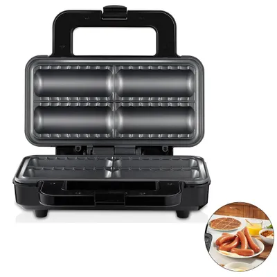 Produktbild von Wurstrollenformer 800W Antihaft – Doppelseitige Heizplatten | 4 Frühstücksbrötchen in Minuten