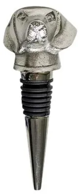 Imagen del producto de Tapón para botella de vino con forma de perro salchicha, 11 cm