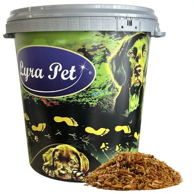 Produktbild von 5 kg Lyra Pet® Shrimps getrocknet in 30 L Tonne