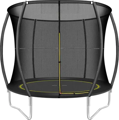 Produktbild von Leiv Trampolin Professional - federloses Gartentrampolin-Set - Ø 244 cm Rheinland GS  Komplettset inkl. Sicherheitsnetz