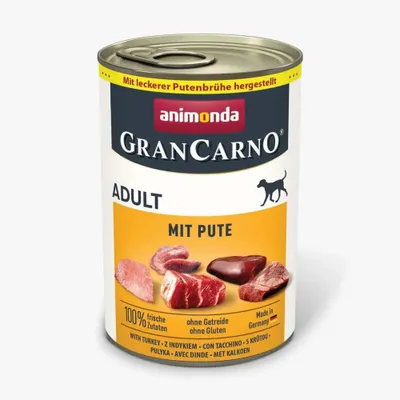 Obrázok produktu pre ANIMONDA GranCarno Adult Turkey - mokrá strava pre psov - 400 g