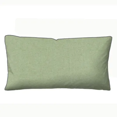 Produktbild von biberna Kopfkissenbezug Melange-Flanell 40x80 cm, pistaziengrün