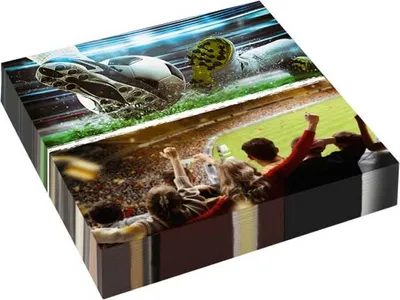 Produktbild von 16 Servietten Kick it - Emotionen beim Fussball 33x33cm