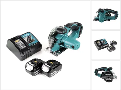 Produktbild von Makita DCS 552 RT 18 V Akku Metall Handkreissäge 136 mm + 2x 5,0 Ah Akku und Lader + Sägeblatt und Schutzbrille
