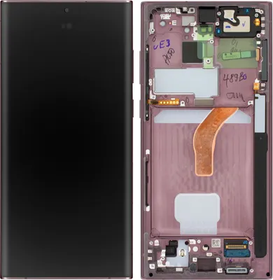 Produktbild von Samsung, LCD Bildschirm Original Touchscreen – Burgundy für Samsung Galaxy S22 Ultra, Bordeaux