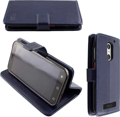 Obrázok produktu pre caseroxx puzdro na mobilný telefón kompatibilné s PEAQ PSP 400  Wallet Case v modrá
