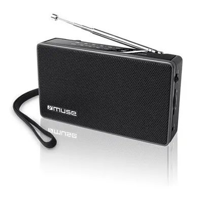 Produktbild von Muse M-030 R, Tragbar, Analog, FM, MW, Schwarz, Drehregler, Alkali