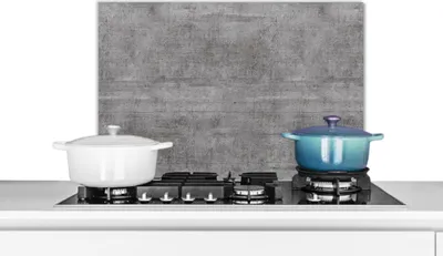 Produktbild von KitchenYeah®  Spritzschutz Küche - Küchenrückwand - Wandschutz für Herd und Spüle - Beton - Muster - Antik 60x40 - Alu-Dibond (Alternative zum Spritzschutz aus Glas) - Hitzebeständig - Herdspritzschut