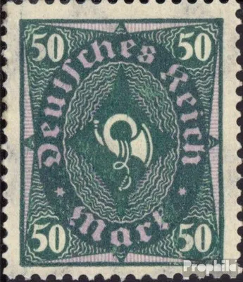 Produktbild von Briefmarken Deutsches Reich 1922 Mi 209Y , Vierpasswasserzeichen Fehlverwendung gestempelt Posthornzeichnung