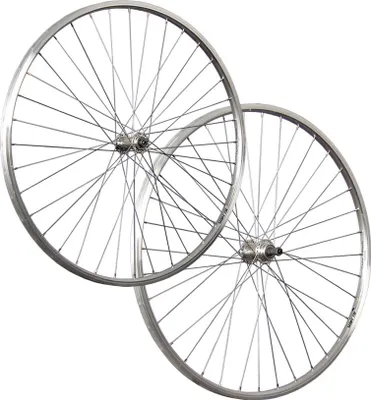 Produktbild von 28 Zoll Satz Set Aluminium Hohlkammerfelge Schraubkranz 5-9 QR silber