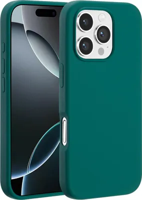 Zdjęcie produktu dla Accezz Liquid Silicone Backcover z MagSafe dla Apple iPhone 16 Pro Max - Forest Green