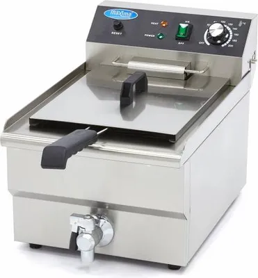 Image de Maxima - Friteuse Gastro - 16 l - 1 panier - avec robinet de vidange