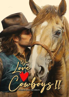 Produktbild von We love Cowboys Coloring Book for Adults Vol. 2