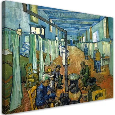 Produktbild von Leinwandbild  Krankenhaus in Arles - V. van Gogh 90x60 Feeby Bunt bild für die wand bereit zum aufhängen
