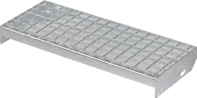 Produktbild von Metallstufe 600x240 mm, verzinkt Gitterroststufen 30x2 mm, Treppenstufen