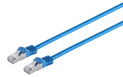 Produktbild von S-conn Patchkabel S/FTP Cat 7 blau 3,0m