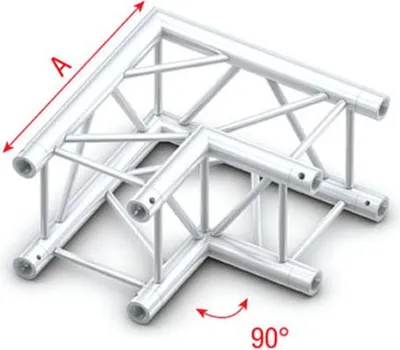 Immagine prodotto di Traliccio Milos Pro-30 Square G - Angolo QCU21 - angolo 90° - argento