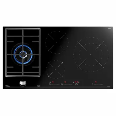 Obrázek produktu pro Teka JZC 94313 ABN, Černá, Vestavěné, 90 cm, Kombinovaný, Sklo, 4 zóna/zón