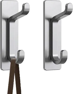 Immagine prodotto di Set di ganci autoadesivi da 2 pezzi, extra resistenti, per doccia