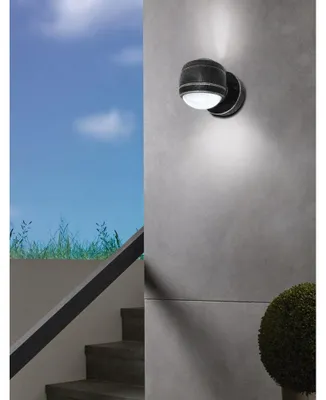 Productafbeelding van EGLO SESIMBA, Buitenwandlamp, Zilver, Kunststof, IP44, Klasse I, Transparant