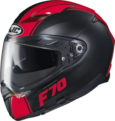 Image de HJC F70 Mago Helm (Noir/Rouge, XL (61/62))