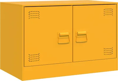 Obrázek produktu pro vidaXL TV skříňka hořčicově žlutá 67x39x44 cm ocelová