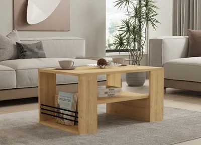 Produktbild von Skye Decor, Iris - Sapphire, Couchtisch, Saphir, 100 % MELAMINBESCHICHTETE SPANPLATTEN, 80 x 50 x 40 cm