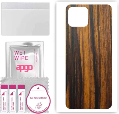 Produktbild von apgo Rückseite Schutzfolie, Skin, kompatibel mit Honor Play 5, Hinten Displayschutzfolie aus Vinylfolie, kratzfest, einfache Montage - Tigerwood