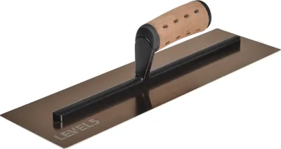Produktbild von Level5 4-963 16" Glätt- Gipserkelle EStahl Leder Griff 120x406x0,7 flache Klinge