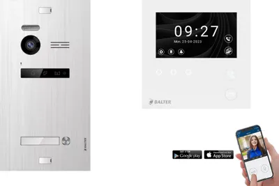 Produktbild von BALTER EVO HD MINI Silber Video Türsprechanlage Set 4.3" WLAN Monitor